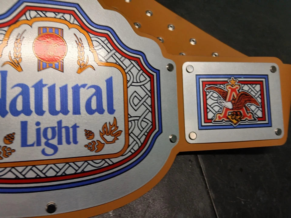 Natural light Championship title Belt - Commander Series - Silver