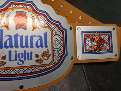 Natural light Championship title Belt - Commander Series - Silver