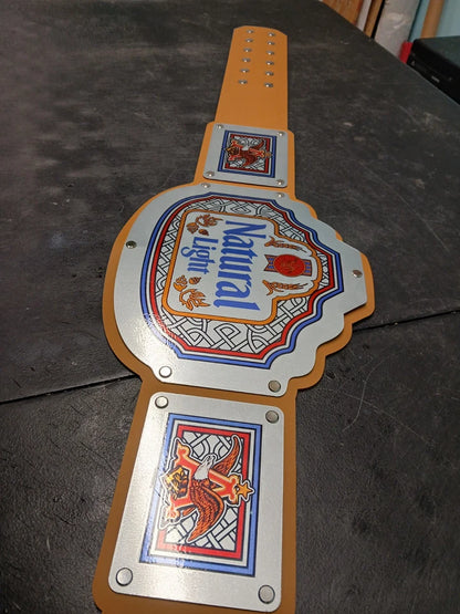 Natural light Championship title Belt - Commander Series - Silver