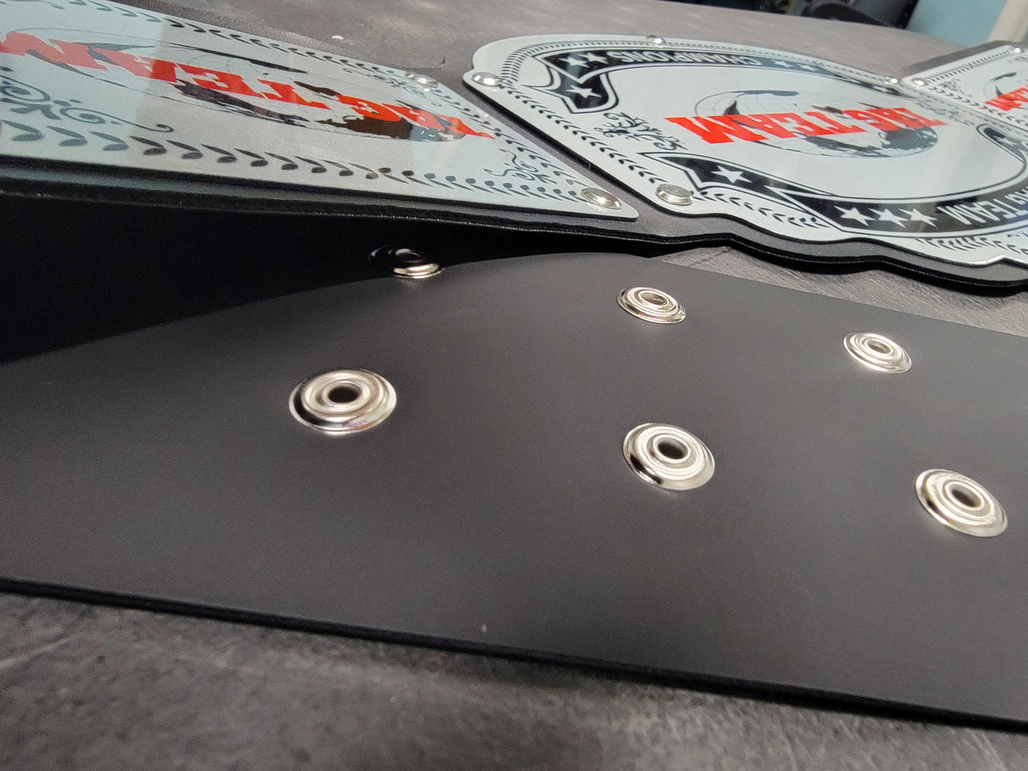 Tag Team Championship Belts - Commander Series - Silver