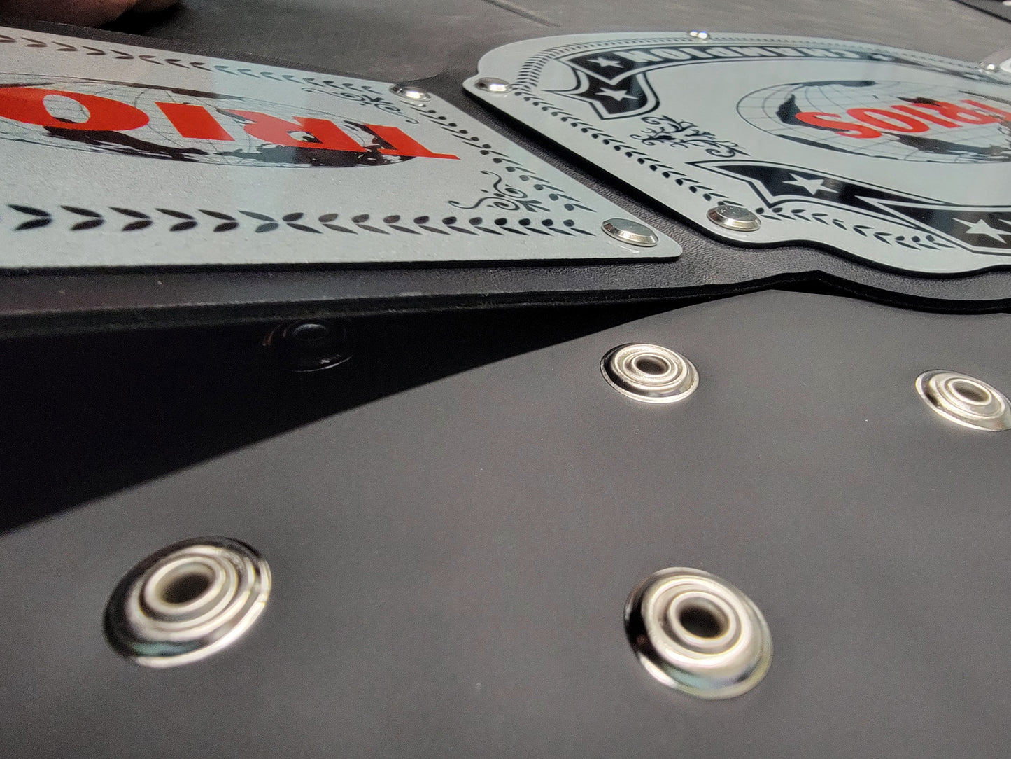 Trios Championship Belts - Commander Series - Silver