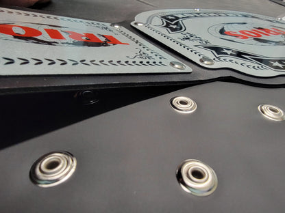 Trios Championship Belts - Commander Series - Silver